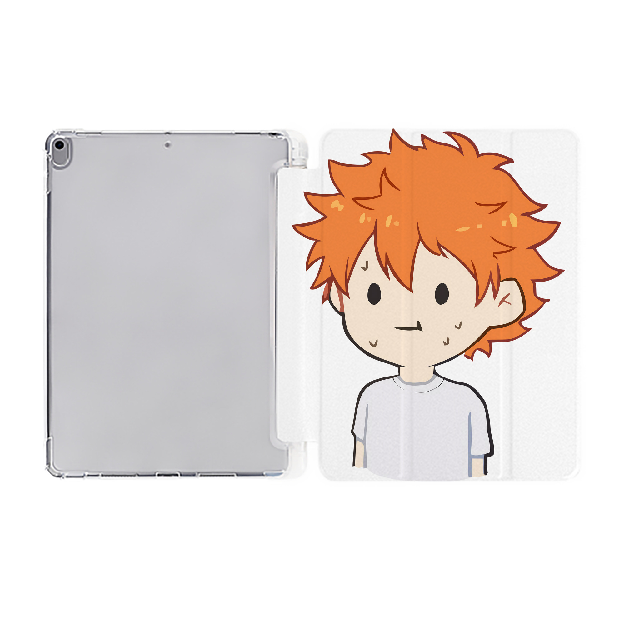 （画像用） ハイキュー!! Haikyu!! IPad ケース ペン収納付き 三つ折りスタンド PUレザー×シリコン 対応機種9.5/10.5/10.9インチ
